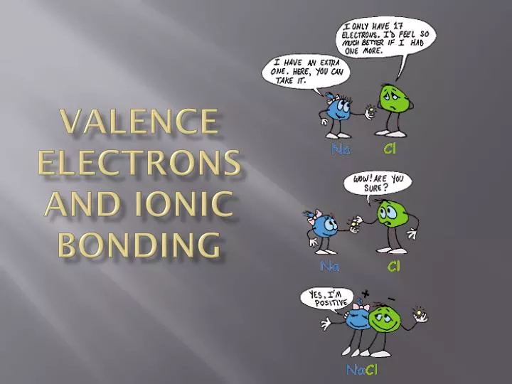 valence electrons and ionic bonding