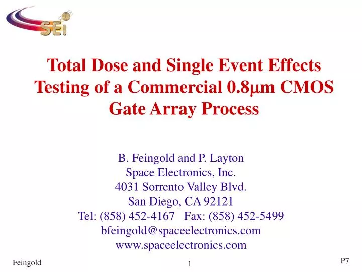 total dose and single event effects testing of a commercial 0 8 m m cmos gate array process
