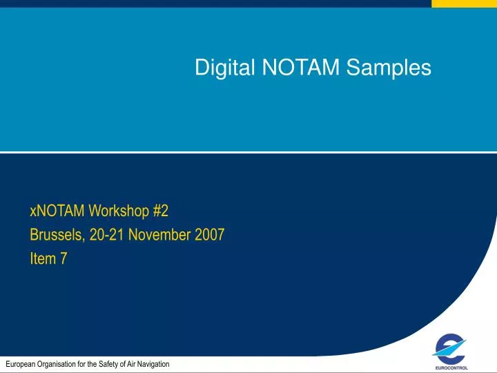 digital notam samples