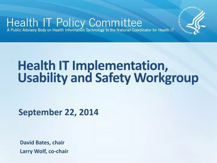 health it implementation usability and safety workgroup