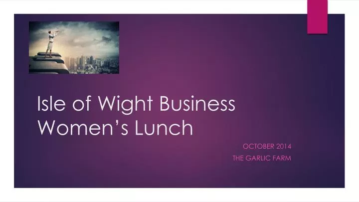 isle of wight business women s lunch