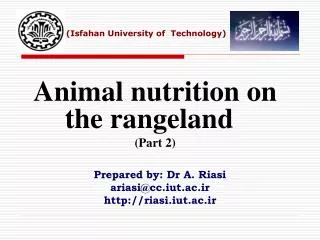 (Isfahan University of Technology)