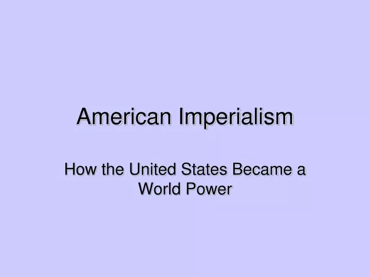 american imperialism