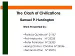 The Clash of Civilizations - slide 1