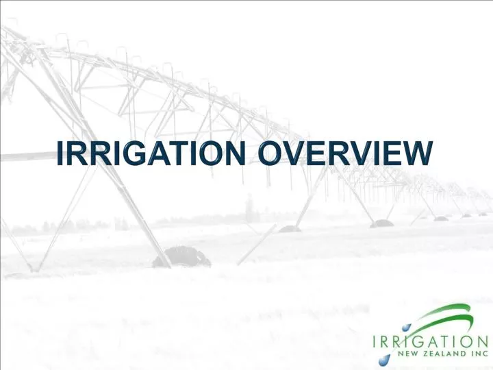 irrigation overview