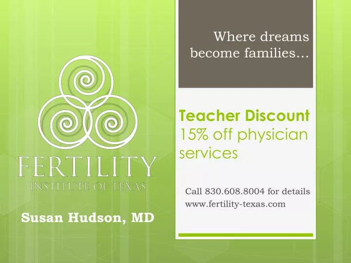 teacher discount 15 off physician services