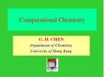 Computational Chemistry - slide 1