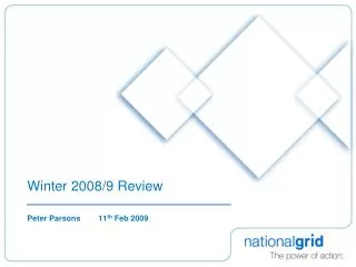 Winter 2008/9 Review