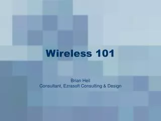 Wireless 101