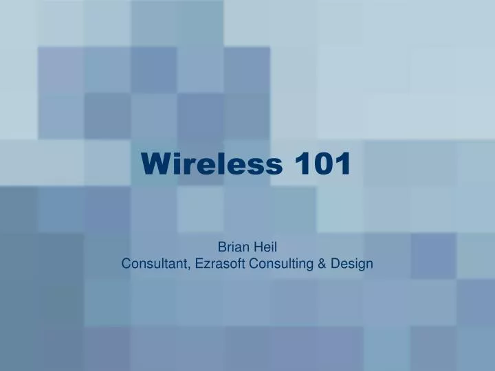 wireless 101