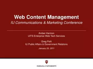 Web Content Management