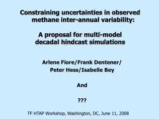 Constraining uncertainties in observed methane inter-annual variability: