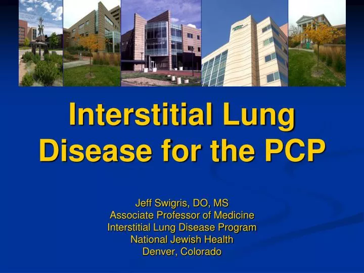 interstitial lung disease for the pcp