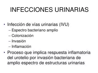 infecciones urinarias