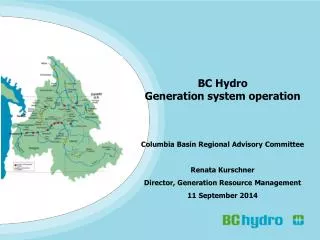 BC Hydro Generation system operation