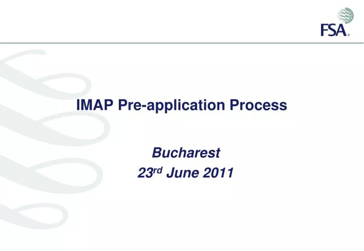 imap pre application process
