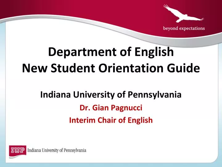 department of english new student orientation guide student orientation
