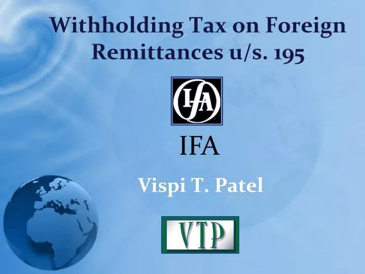 withholding tax on foreign remittances u s 195