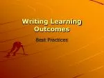 Writing Learning Outcomes - slide 1
