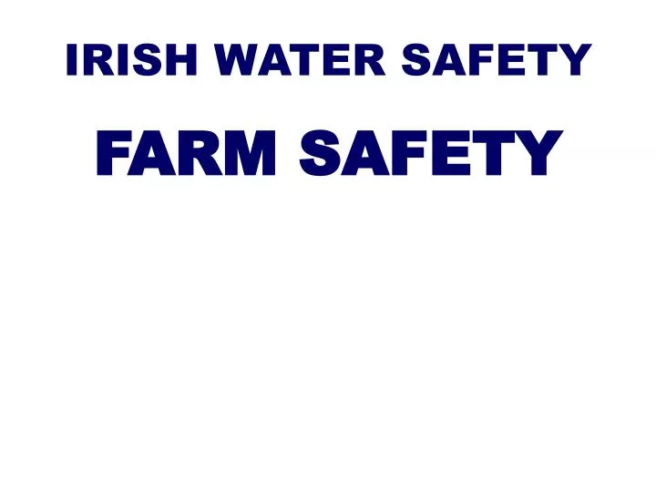irish water safety