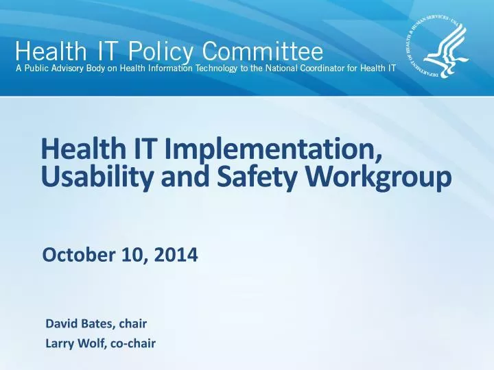 health it implementation usability and safety workgroup