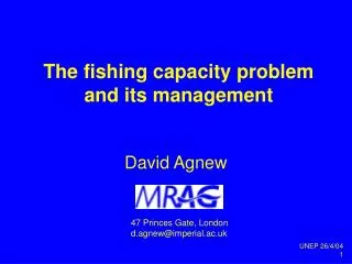 The fishing capacity problem and its management