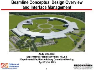 Beamline Conceptual Design Overview and Interface Management
