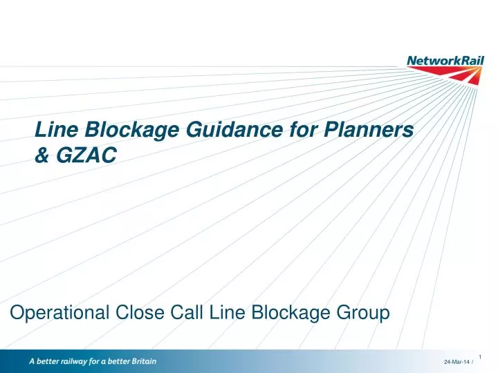 line blockage guidance for planners gzac