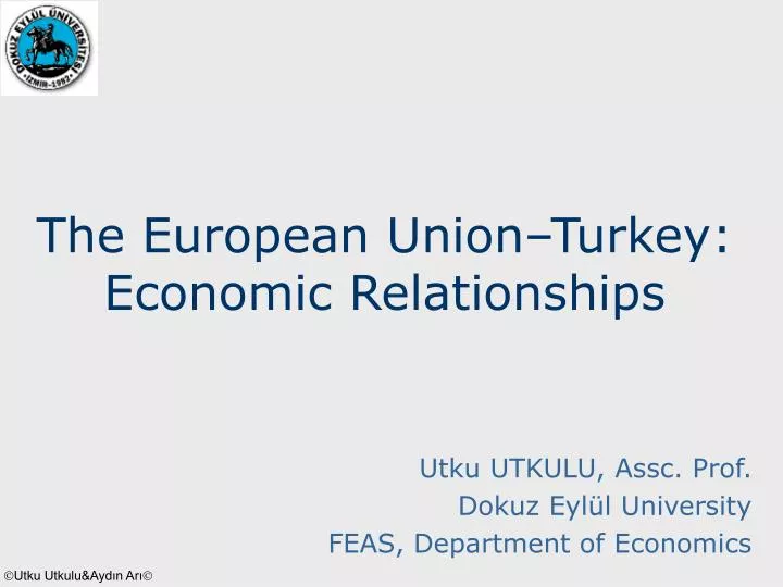 the european union turkey economic relationships