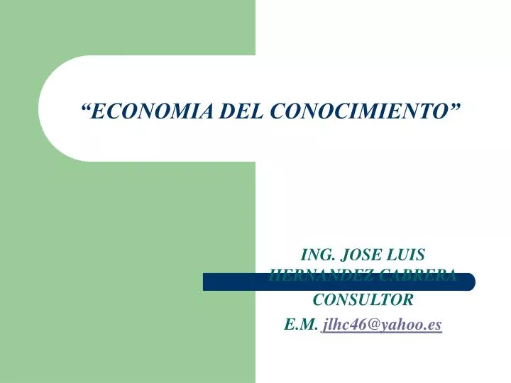 economia del conocimiento