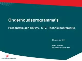 onderhoudsprogramma s