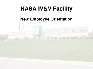 NASA IV&amp;V Facility