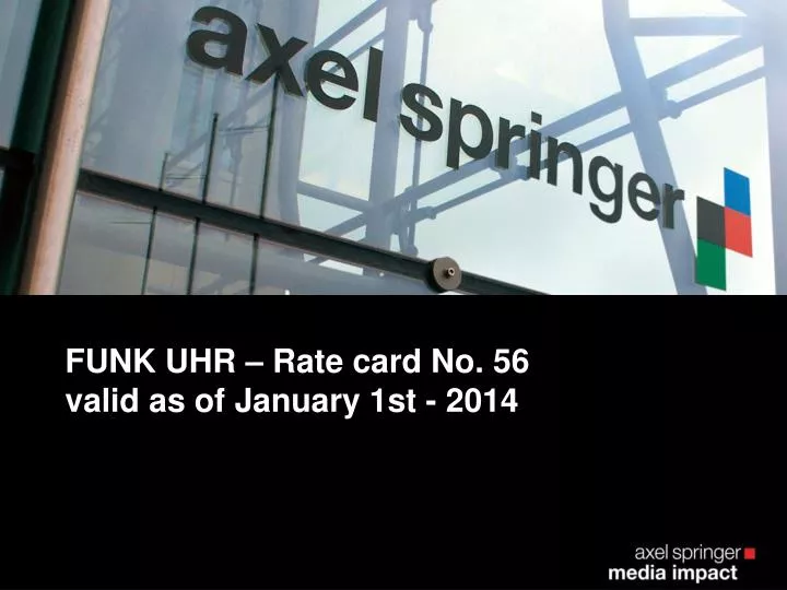 funk uhr rate card no 56 valid as of january 1st 2014