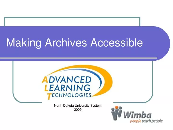 making archives accessible