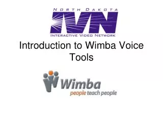 Introduction to Wimba Voice Tools