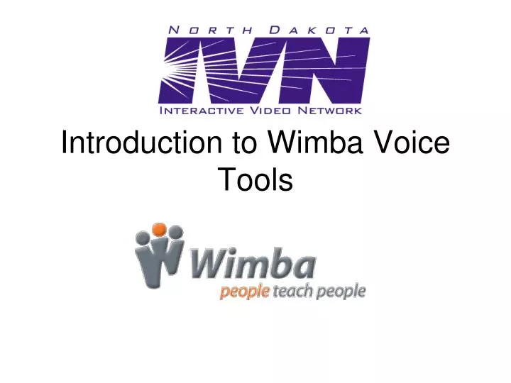 introduction to wimba voice tools