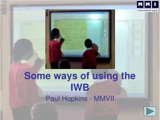 some ways of using the iwb