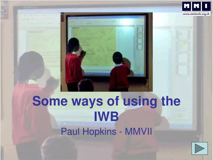some ways of using the iwb