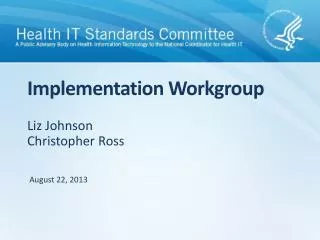 Implementation Workgroup