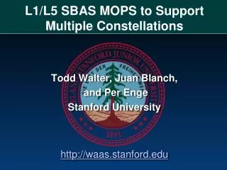 L1/L5 SBAS MOPS to Support Multiple Constellations