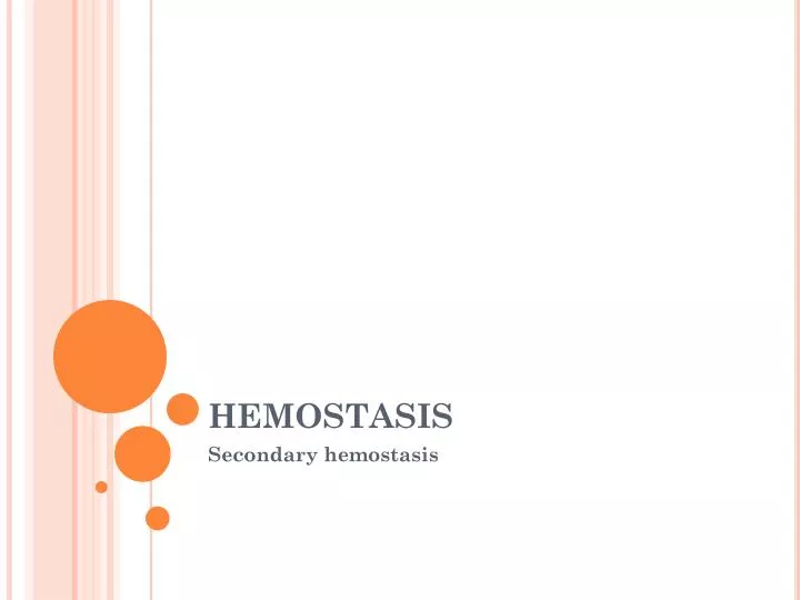 hemostasis