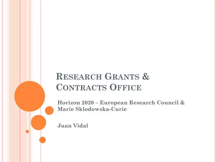 research grants & contracts office