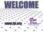 WELCOME - slide 1
