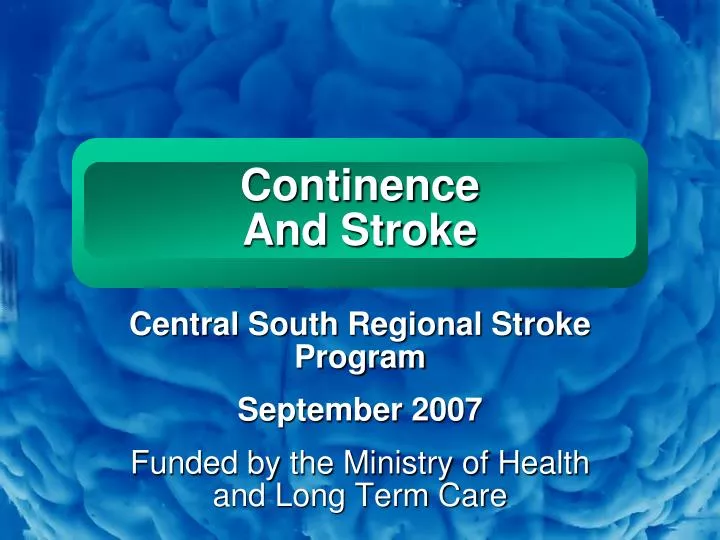 continence and stroke