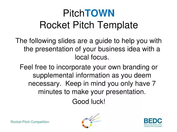 pitch town rocket pitch template