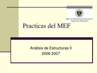 practicas del mef