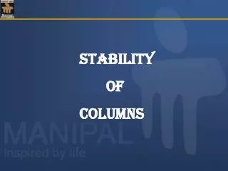 Stability of columns