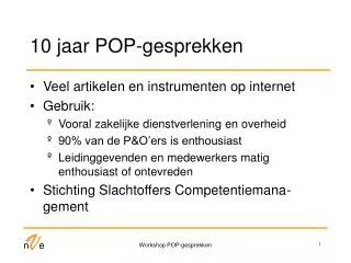 10 jaar pop gesprekken