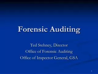 forensic auditing