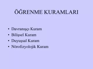 renme kuramlari